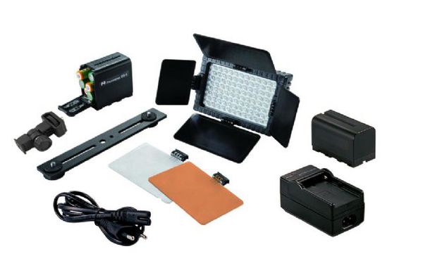 Falcon Eyes LED Lampe Set Dimmbar DV-160V-K2 inkl. Akku 