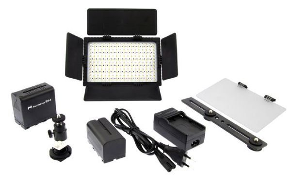 Falcon Eyes LED Lampe Set Dimmbar DV-216VC-K2 inkl. Akku 