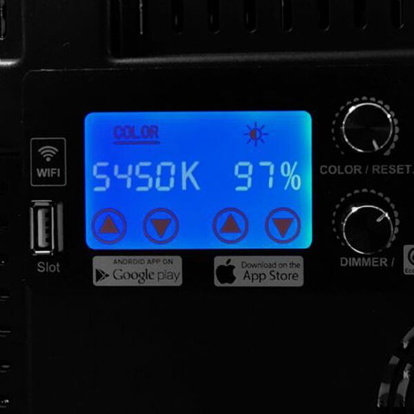 Falcon Eyes Wi-Fi Bi-Color LED Lampe Dimmbar  LPW-820TD auf 230V