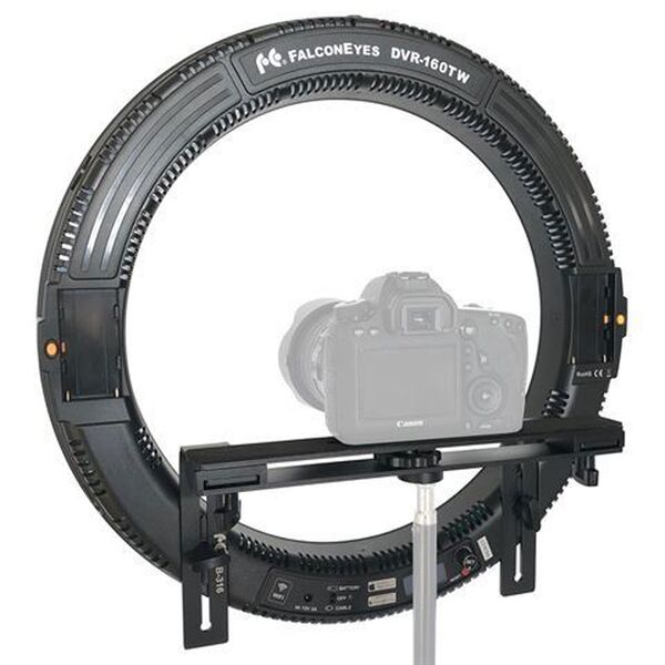 Falcon Eyes Wi-Fi Bi-Color LED Ringlampe Dimmbar  DVR-160TW