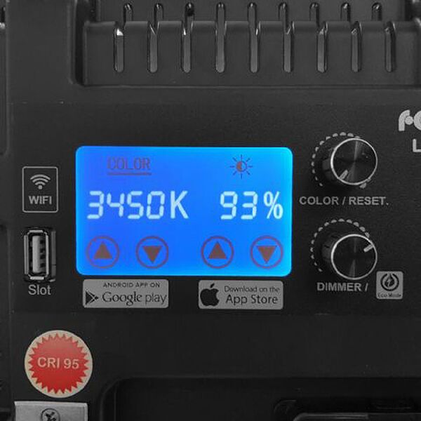 Falcon Eyes Wi-Fi Bi-Color Soft LED Lampe Dimmbar  LPW-150TD auf 230V