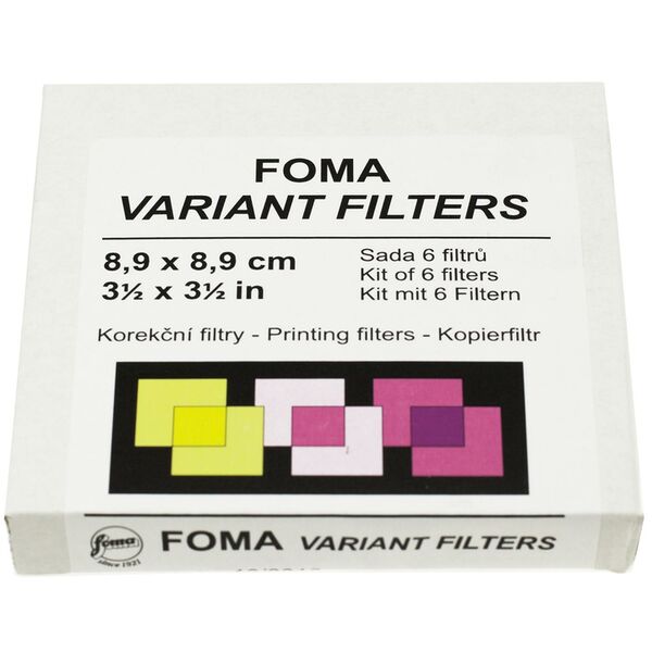 Foma Multikontrastfiltersatz 9X9cm Gradationsstufen 0-5 