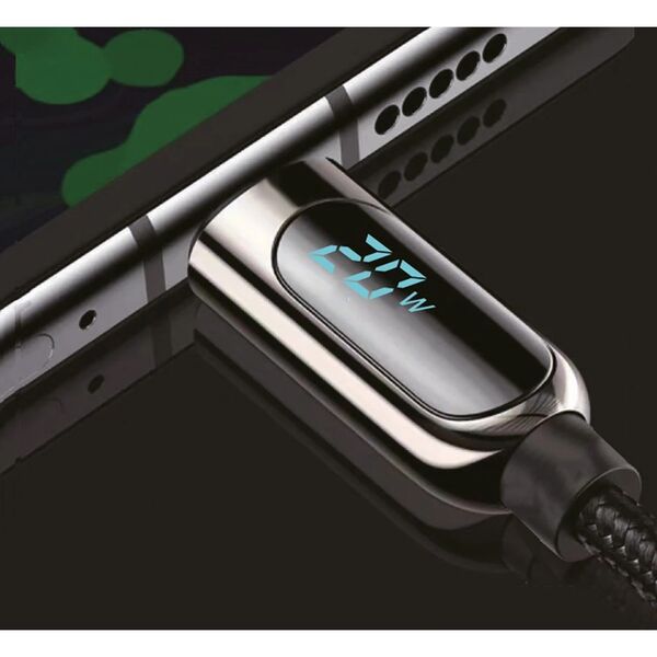 Fontastic Datenkabel Kuva USBC mit Digitalanzeige  1,20 m schwarz