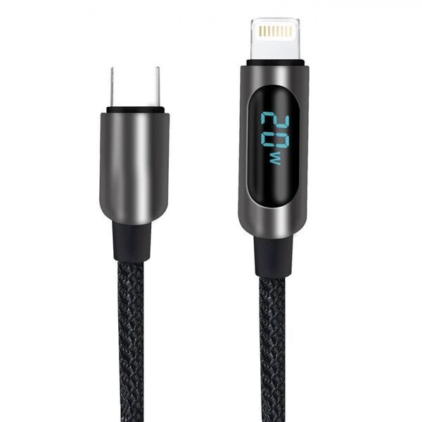 Fontastic Datenkabel Kuva USBC mit Digitalanzeige  1,20 m schwarz