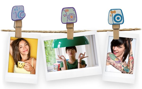 Fujifilm Instax design clips camera 