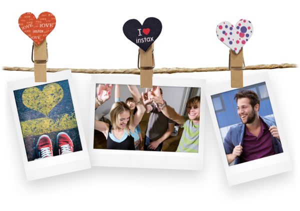 Fujifilm Instax design clips heart 