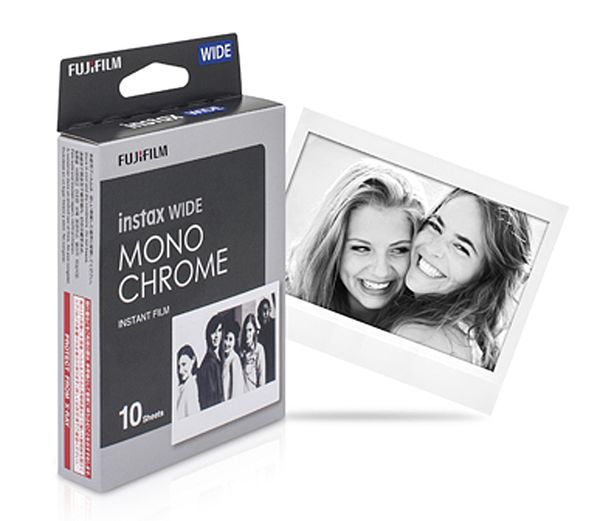 Fujifilm Instax Film  Monochrome für 10 Aufnahmen Wide