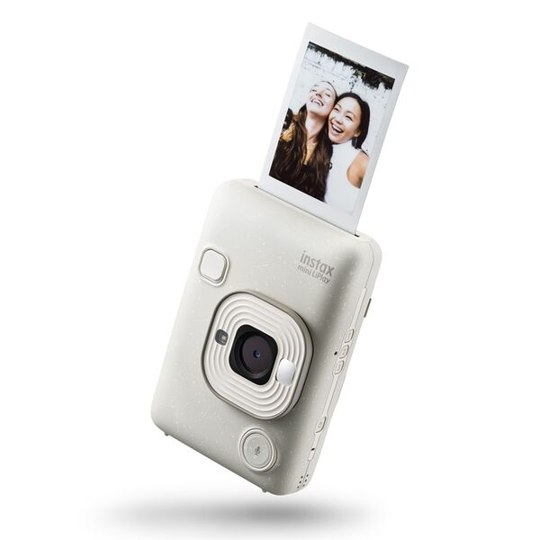 Fujifilm Instax Mini LiPlay Sofortbildkamera inkl. Micro-USB-Kabel  misty white 