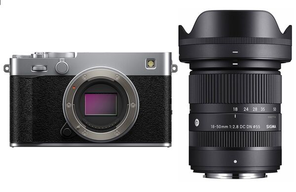 Fujifilm X-E5 + Sigma AF 18-50mm f/2,8 DC DN  silber