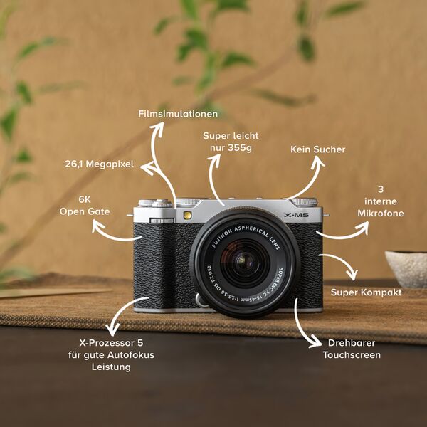 Fujifilm X-M5 Gehäuse  schwarz