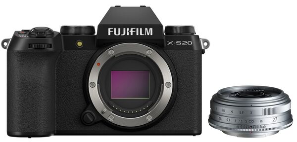 Fujifilm X-S20 + Voigtländer Ultron 27mm f/2.0  schwarz - silber