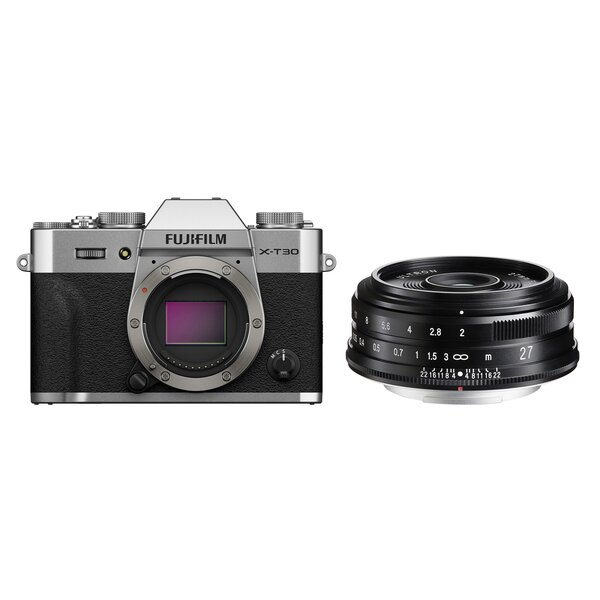 Fujifilm X-T30 III + Voigtländer Ultron 27mm f/2.0  silber