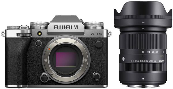 Fujifilm X-T5 + Sigma 18-50mm f/2,8 DC DN  silber
