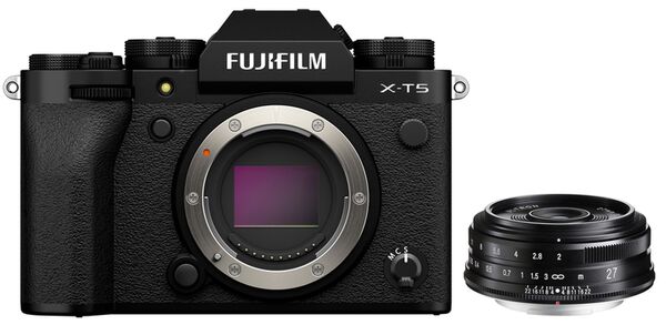 Fujifilm X-T5 + Voigtländer Ultron 27mm f/2.0  schwarz