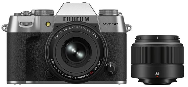 Fujifilm X-T50 + 16-50mm + XC 35mm f/2,0  Silber