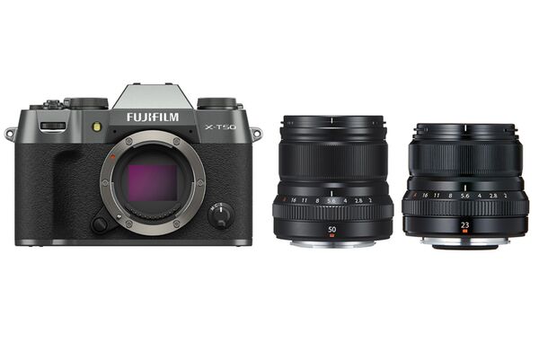 Fujifilm X-T50 + XF 50mm f/2,0 R WR + XF 23mm 2,0 R WR  anthrazit
