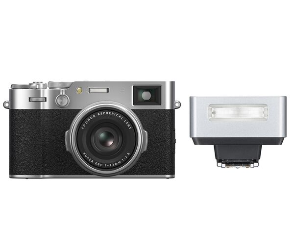 Fujifilm X100VI + Godox iT20 - TTL Mini Flash  Silber