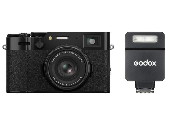 Fujifilm X100VI + Godox iT22 - TTL Mini Flash  Schwarz