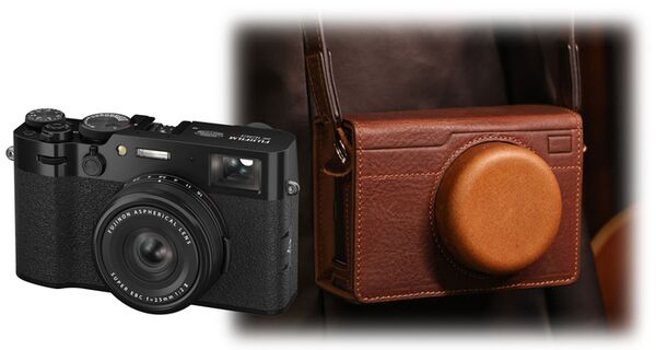 Fujifilm X100VI schwarz + SmallRig 4558 Ledertasche 