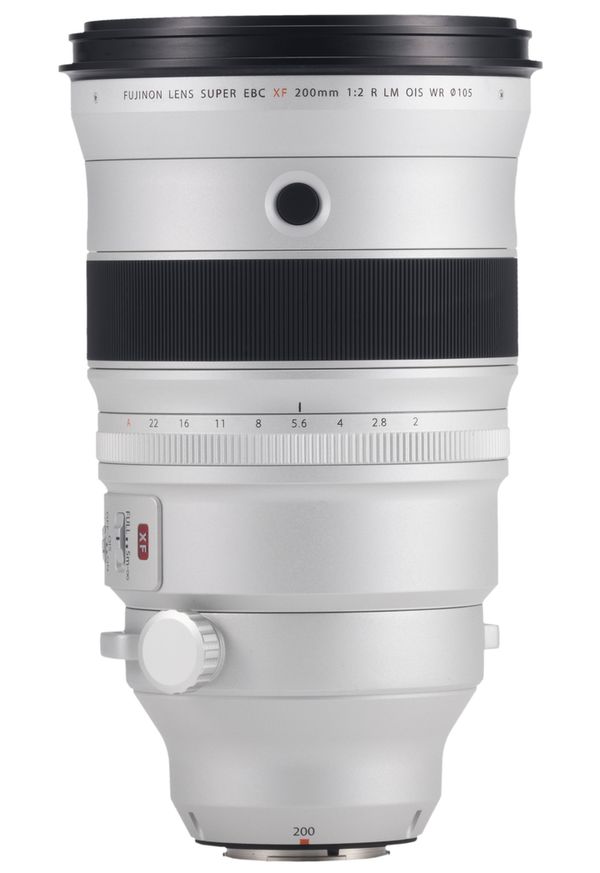 Fujifilm XF 200mm f/2,0 R LM OIS WR + Telekonverter XF 1.4X TC F2 WR  Fujifilm X grau-silber