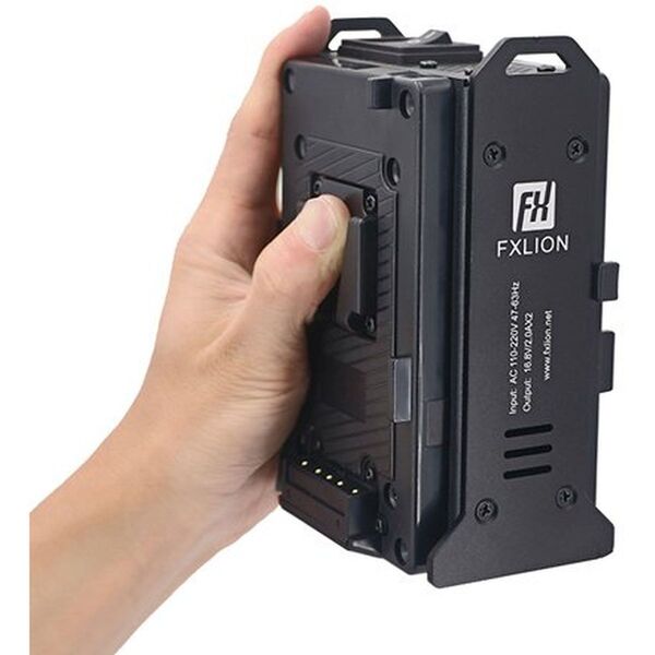 FXLion MINI 2-ch V-lock Ladegerät 16.8V/2A*2 
