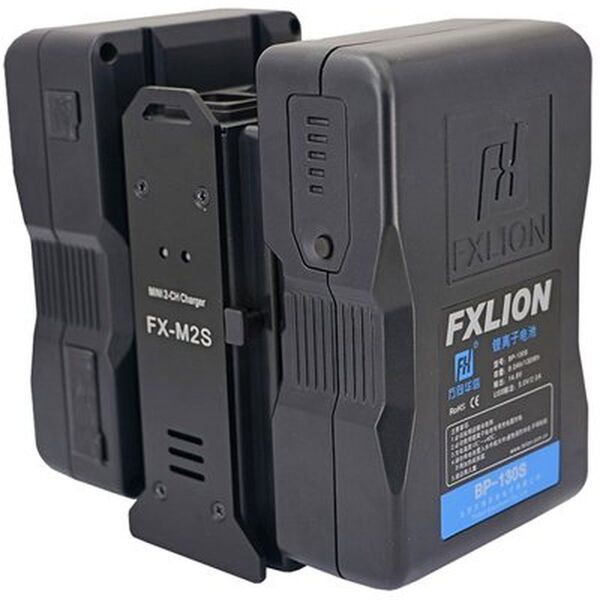 FXLion MINI 2-ch V-lock Ladegerät 16.8V/2A*2 