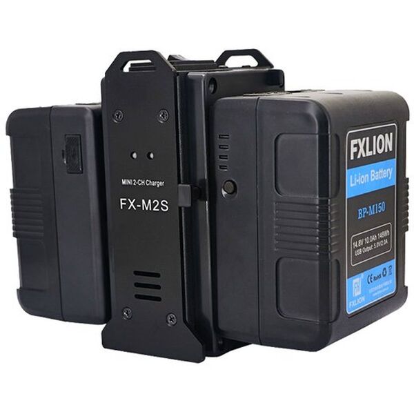 FXLion MINI 2-ch V-lock Ladegerät 16.8V/2A*2 
