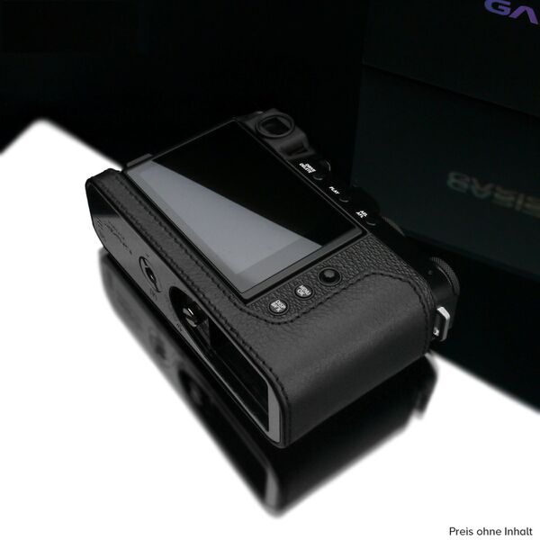 Gariz Halbtasche  schwarz passend für Fujifilm X-E4