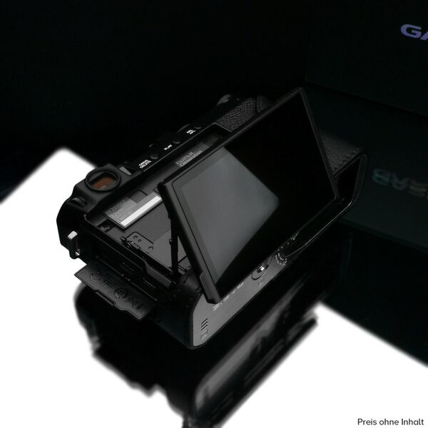 Gariz Halbtasche  schwarz passend für Fujifilm X-E4