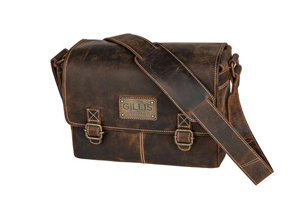 Gillis Leder Foto Schultertasche Trafalgar  vintage brown