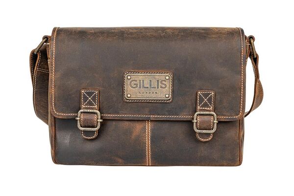 Gillis Leder Foto Schultertasche Trafalgar  vintage brown