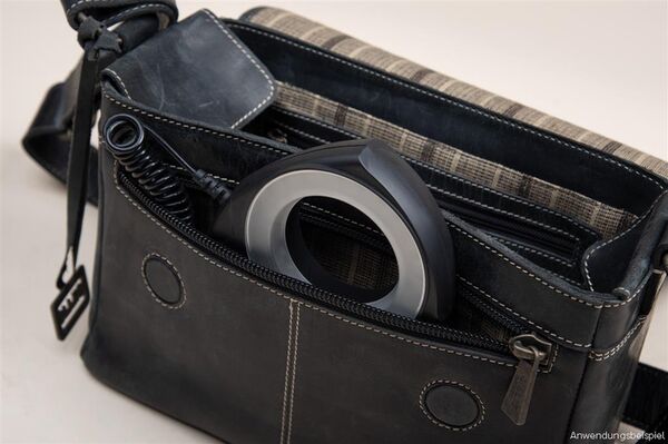 Gillis Leder Foto Schultertasche Trafalgar  vintage black