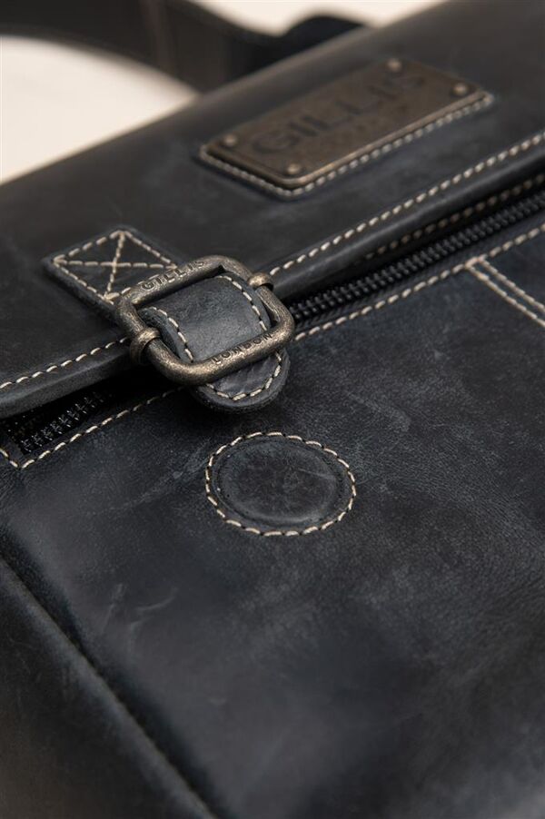 Gillis Leder Foto Schultertasche Trafalgar  vintage black