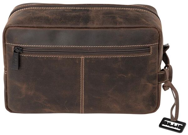 Gillis Leder Kulturbeutel Wellington  vintage brown large
