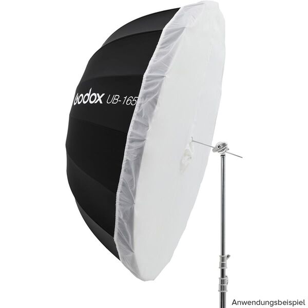 Godox 165cm Parabolic Umbrella + Diffusor UB-165S  Black&Silver