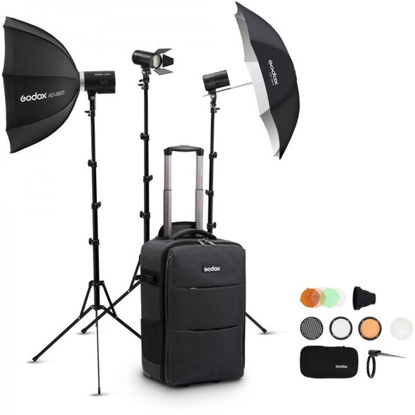 Godox AD-K1 - Portables Studio Kit mit drei Kompaktblitzen 
