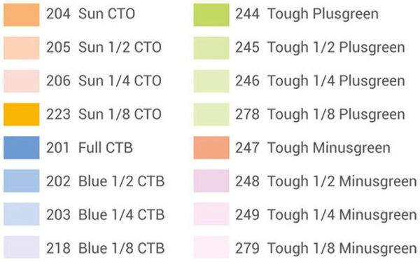 Godox Color Gels 16pcs SA 11T 