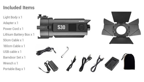 Godox Focusing LED Light S30 