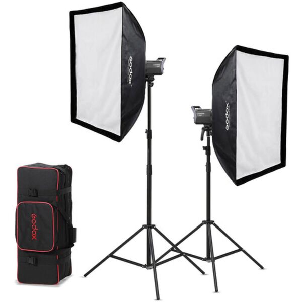 Godox Kit 2 x Litemons LED light Daylight & accessories  LA150D-K2 