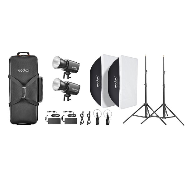 Godox LA300BI Litemons LED light Bi-Color  Kit 2 schwarz