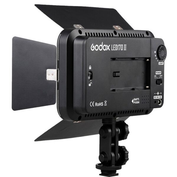 Godox LED170 II - LED video light with barndoor 