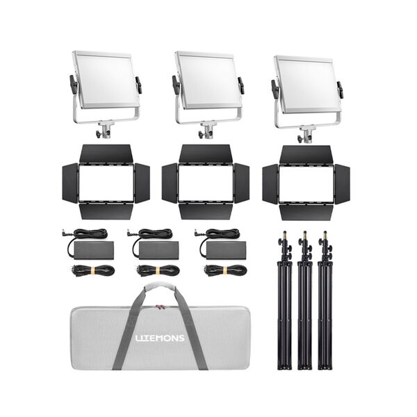 Godox Litemons Bi color LED Light Panel 3 light kit  LP1200Bi 