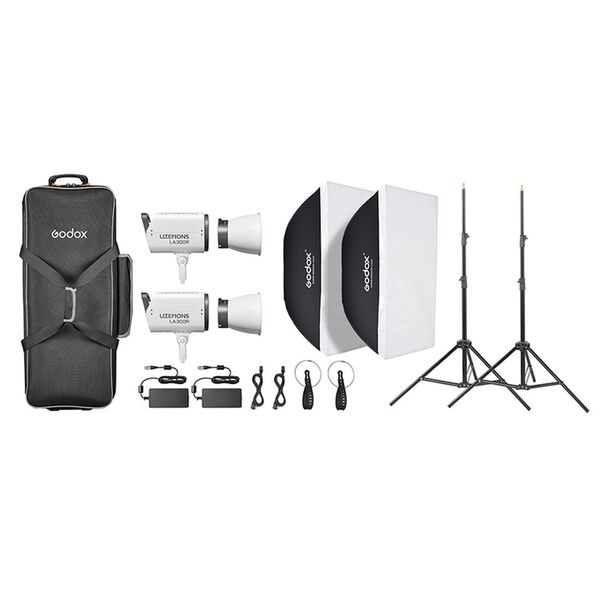 Godox Litemons RGB LED Video Light 2 Light Kit  LA300R 