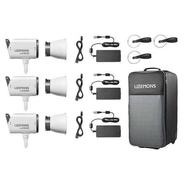 Godox Litemons RGB LED Video Light 3 Light Kit  LA150R 