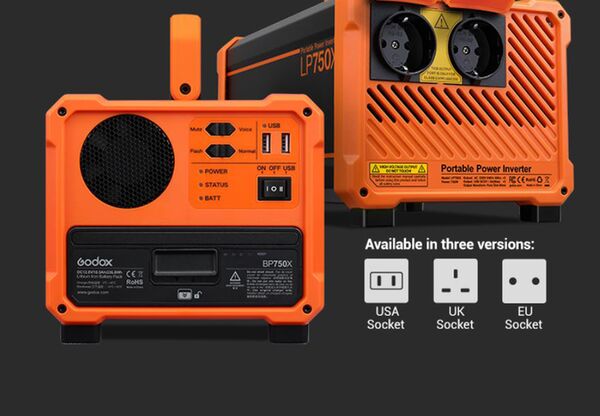 Godox LP750X - Power Inverter for UK plug 