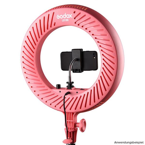 Godox LR160 LED Ringlicht  pink