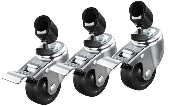 Godox LSA-06 Massive feststellende Rollen für Lichtstative mit 22mm Rohrfußende  3 Stück