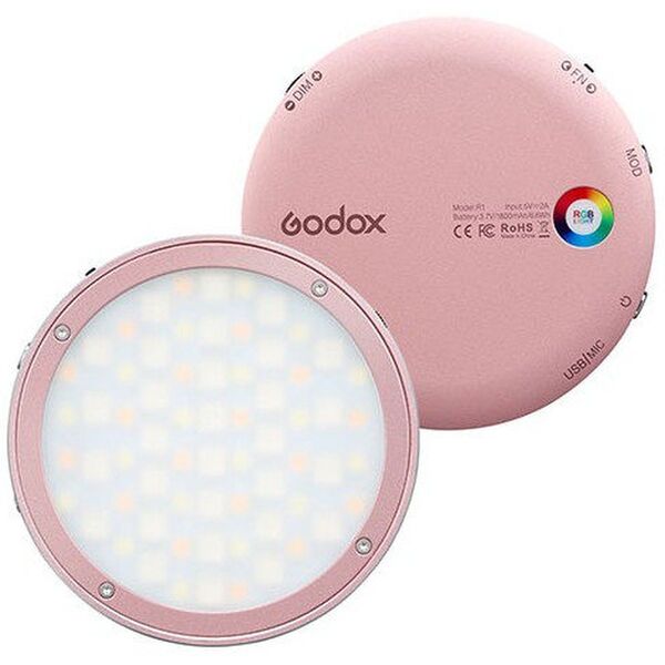 Godox R1 Mobile RGB LED-Licht  rosa Gehäuse