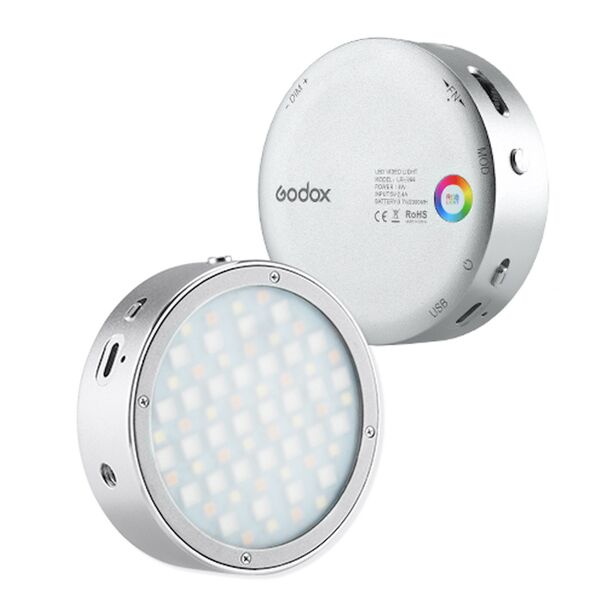 Godox R1 Mobile RGB LED-Licht  silber Gehäuse
