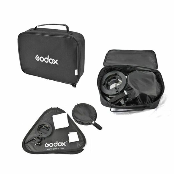 Godox S-bracket Bowens + Softbox 80x80cm + Grid 